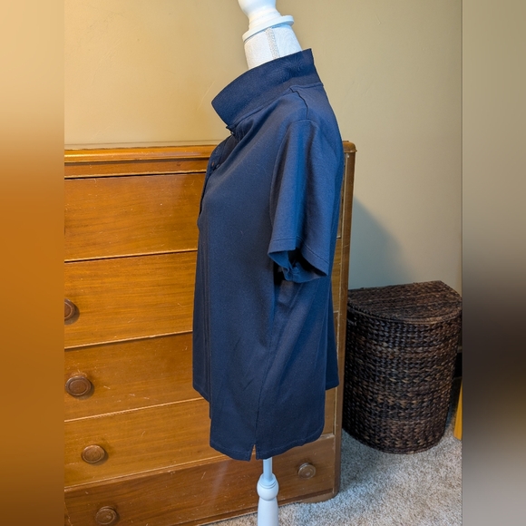 Lands End Cotton Navy Polo XL - Picture 4 of 11